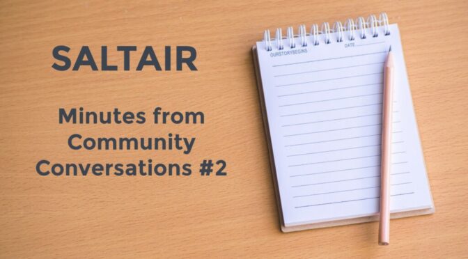 Saltair Community Conversation Minutes and CVRD Water Presentation