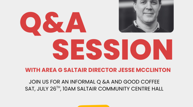 Q & A with Area G Saltair Director McClinton